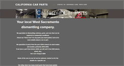 Desktop Screenshot of californiacarparts.com